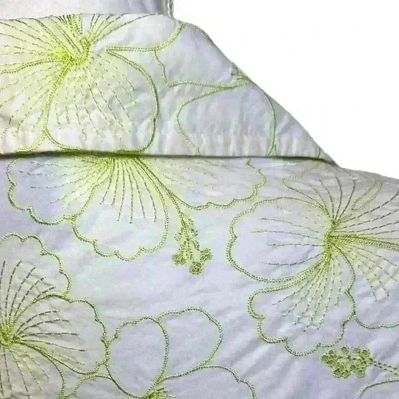 Women’s Tori Richard Honolulu Embroidered Hibiscus 3/4 Sleeves Tunic, Size 12 - Picture 7 of 16